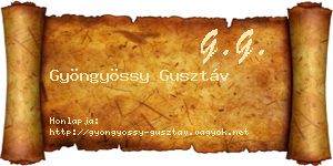 Gyöngyössy Gusztáv névjegykártya